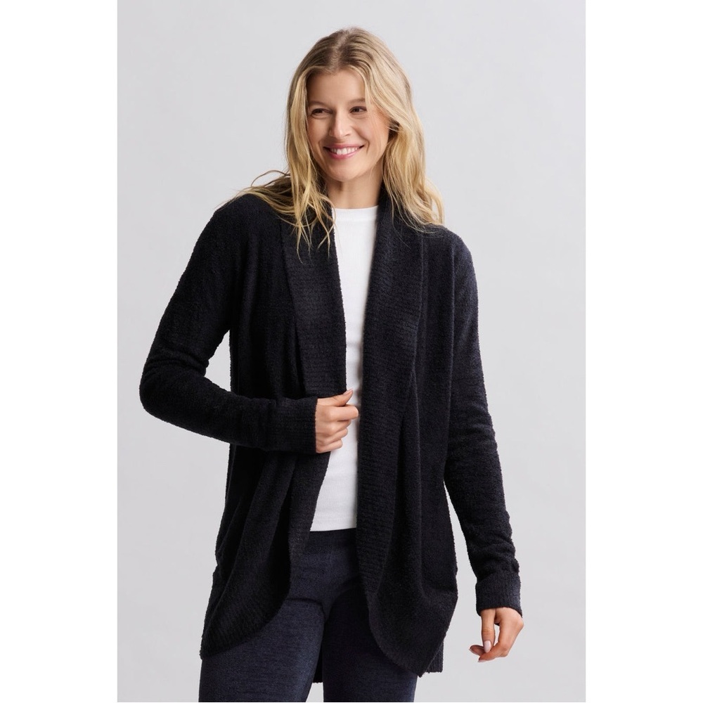 Barefoot Dreams Cozy Chic Travel Lite Long Sleeve Pocketed Cardigan Sweater